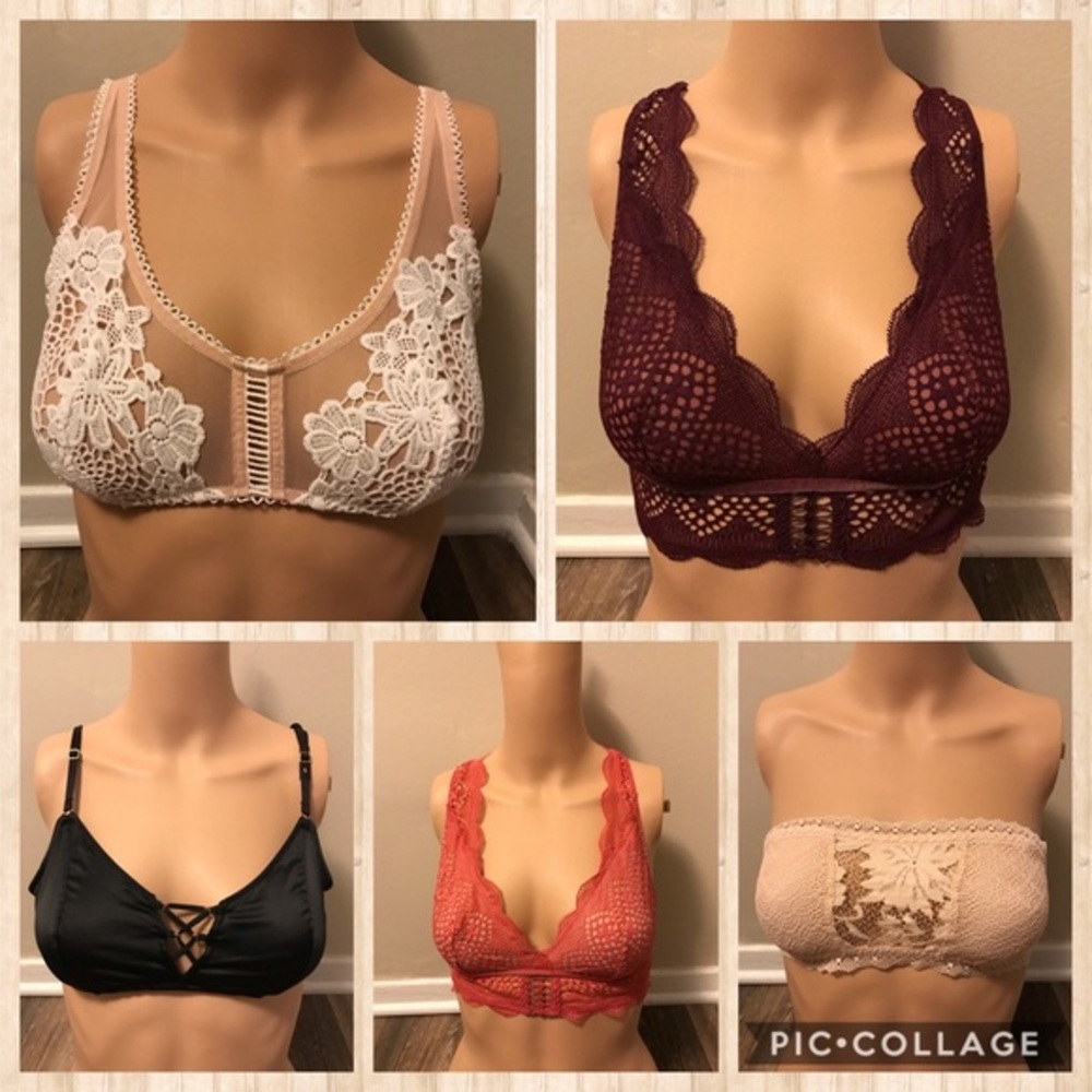 NWT VICTORIA SECRET 5 BRAS BRALETTES VS